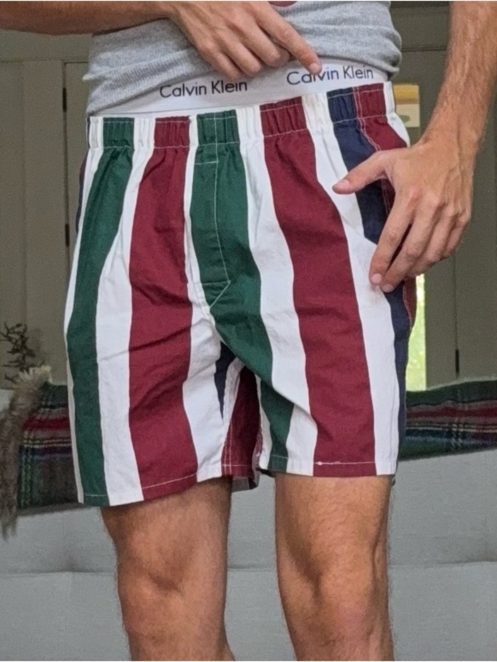 Vintage 90s Striped Boxer Shorts 🩳